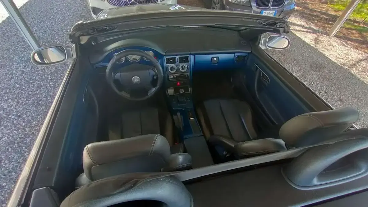 Usata Mercedes SLK200 192 CV (141 kW) 1997 Argento Cabrio