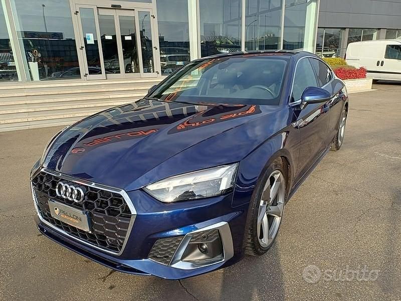 Usata Audi A5 S-Line 204 CV (150 kW) 2021 Blu Coupé