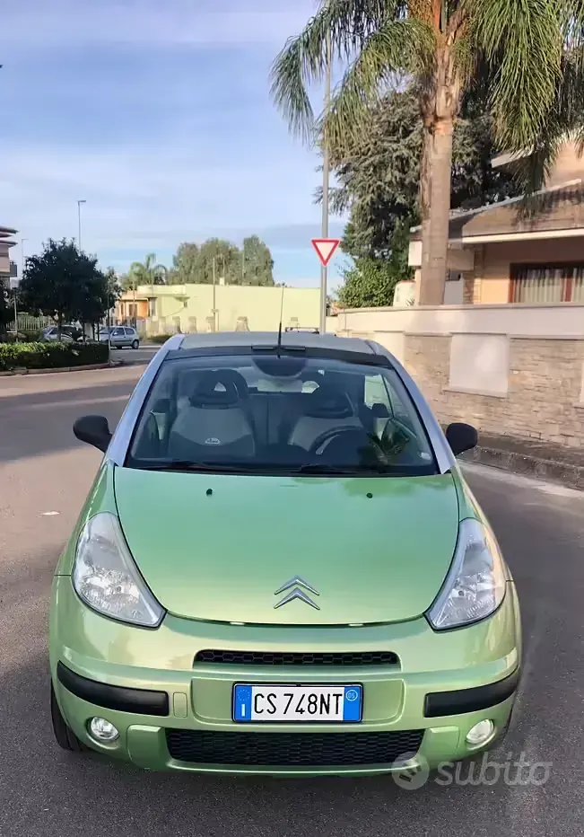 Usata Citroën C3 Pluriel 73 CV (53 kW) 2005 Verde Cabrio