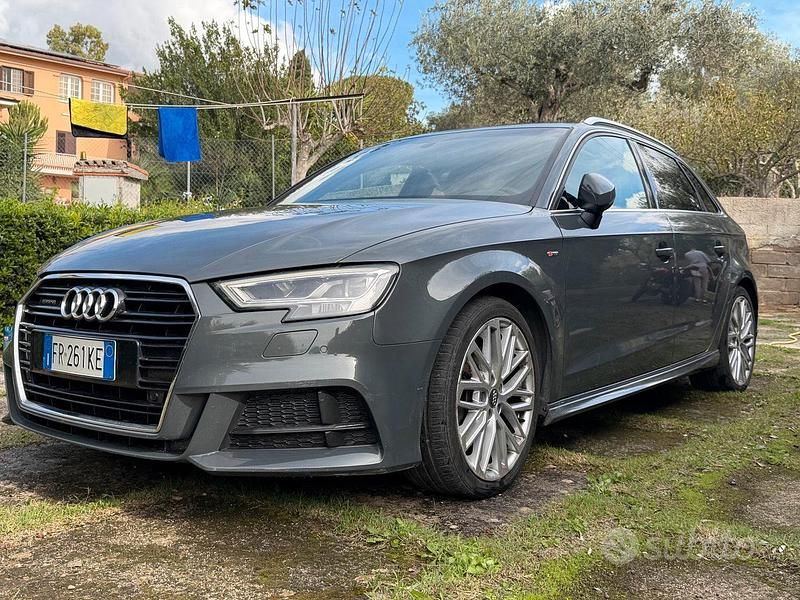 Usata Audi A3 S-Line 184 CV (135 kW) 2018 Grigio Berlina