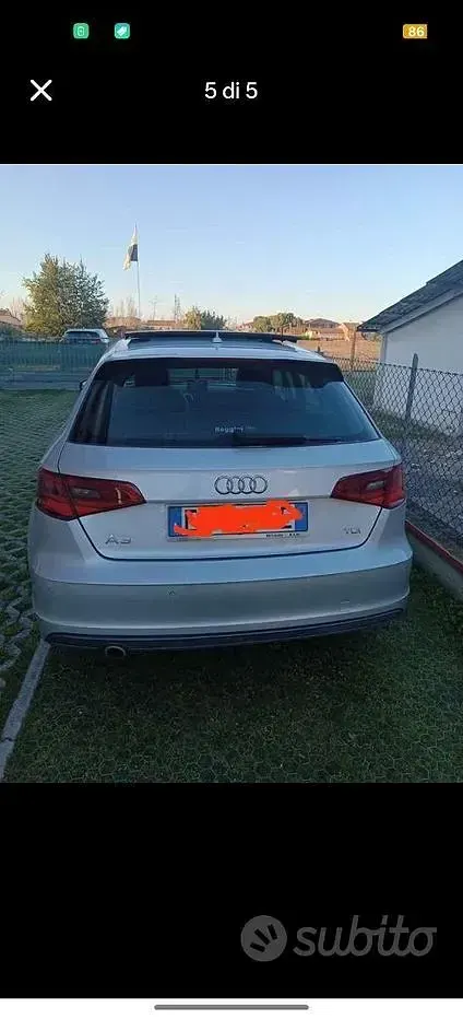 Usata Audi A3 S-Line 105 CV (77 kW) 2013 Grigio Berlina