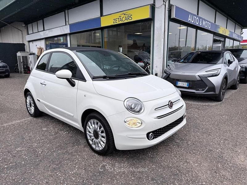Bianco Usata 2020 Fiat 500C Lounge Cabrio | 14.500 € (Buon prezzo) - Immagine 1/4