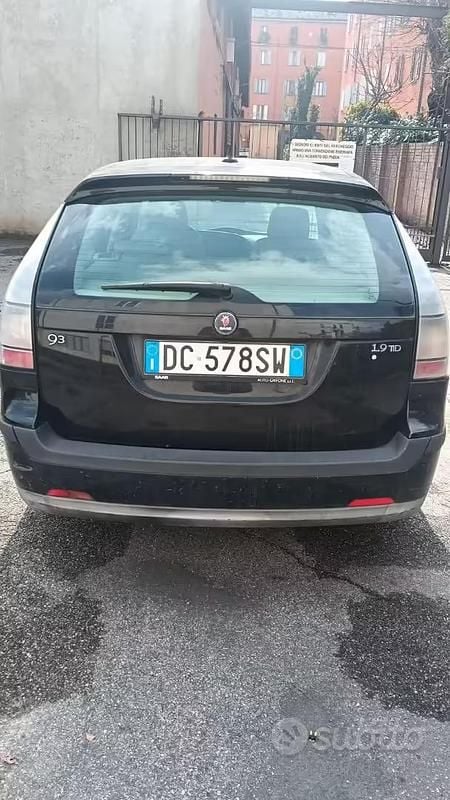 Usata Saab 9-3 Linear 120 CV (88 kW) 2006 Nero Station wagon
