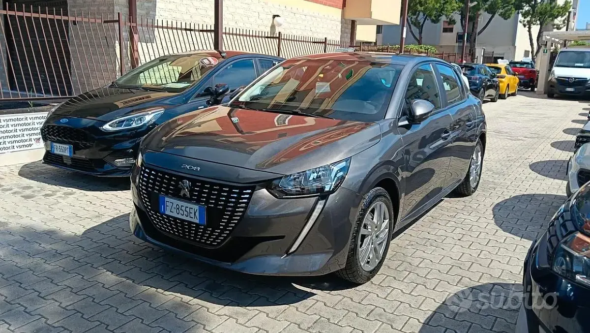 Usata Peugeot 208 Allure 102 CV (75 kW) 2020 Grigio Utilitaria