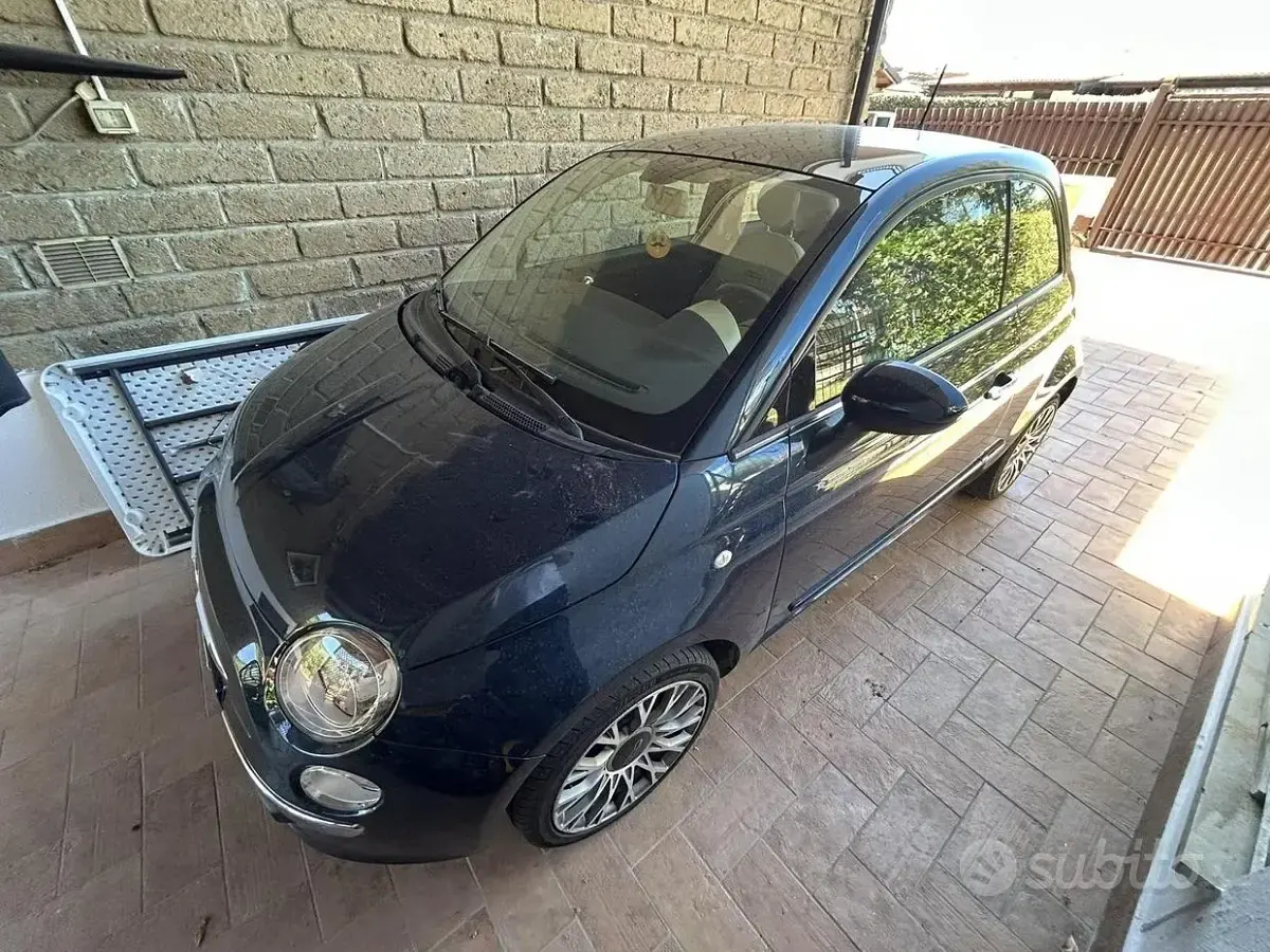Usata Fiat 500 95 CV (69 kW) 2015 Blu Berlina
