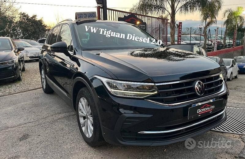 Usata VW Tiguan Life 150 CV (110 kW) 2021 Nero SUV
