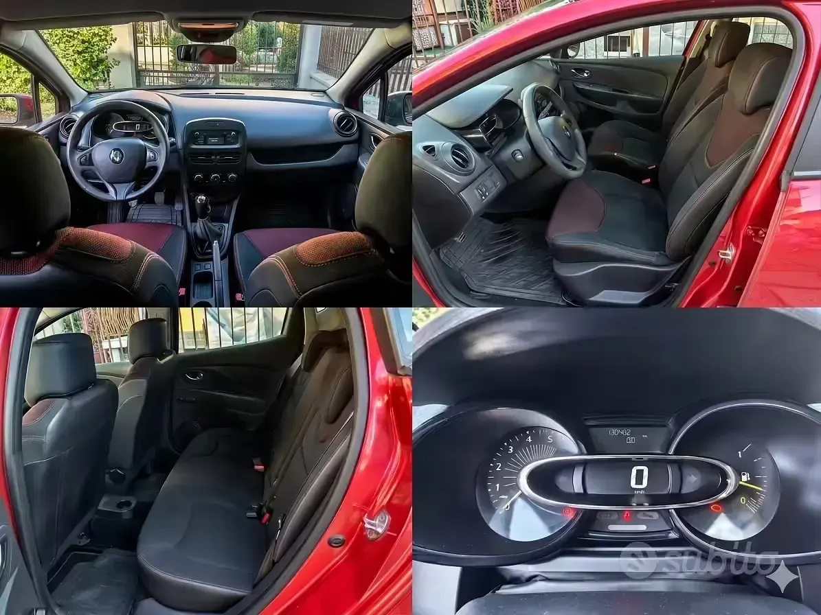 Usata Renault Clio IV 75 CV (55 kW) 2013 Rosso Utilitaria