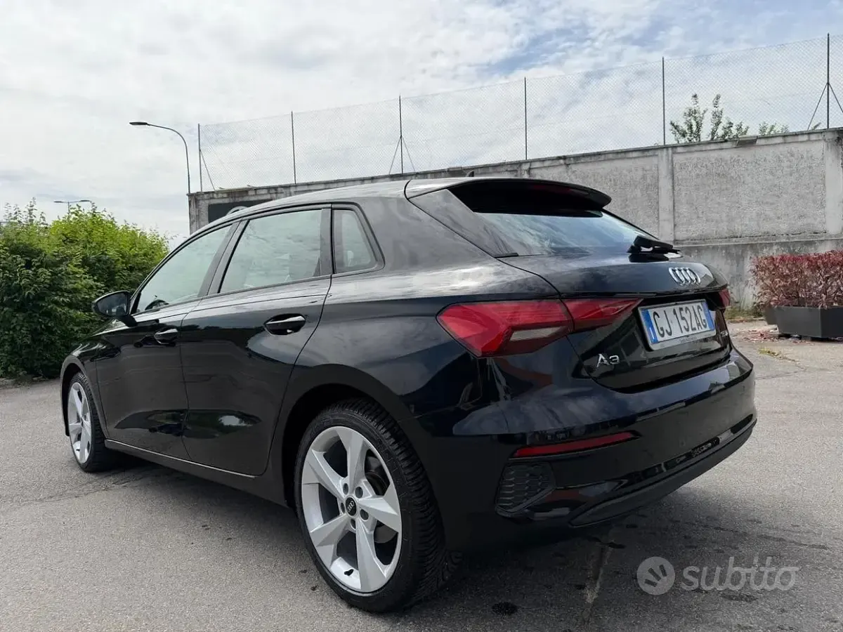 Usata Audi A3 Advanced 150 CV (110 kW) 2022 Nero Berlina