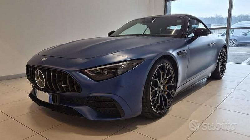 Usata Mercedes SL43 AMG AMG Line Premium Plus 421 CV (309 kW) 2024 Blu Cabrio