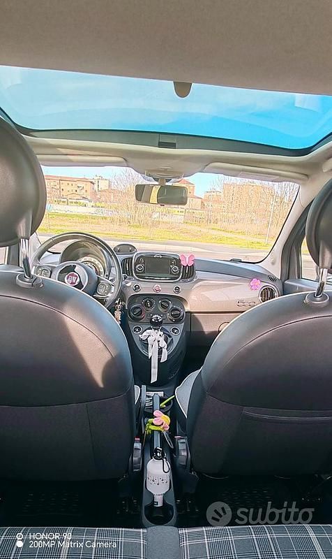 Usata Fiat 500 Lounge 69 CV (50 kW) 2016 Grigio Utilitaria