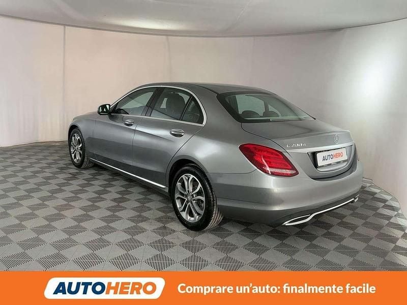Usata Mercedes C200 136 CV (100 kW) 2015 Argento Berlina