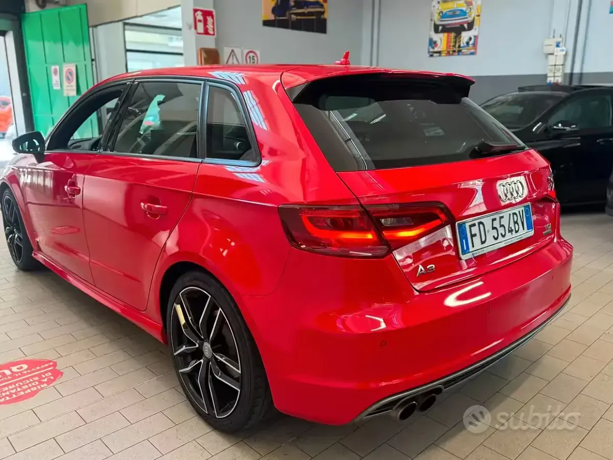 Usata Audi A3 S-Line 184 CV (135 kW) 2016 Rosso Berlina