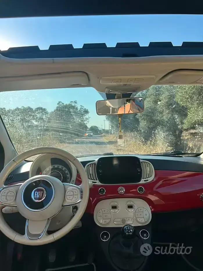 Usata Fiat 500 75 CV (55 kW) 2014 Rosso Utilitaria