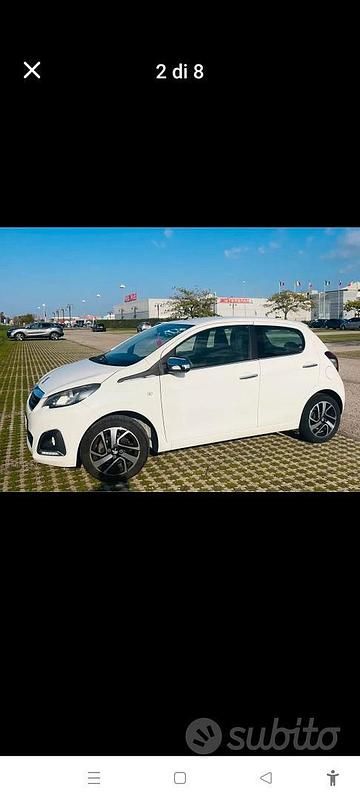 Usata Peugeot 108 82 CV (60 kW) 2014 Bianco Utilitaria
