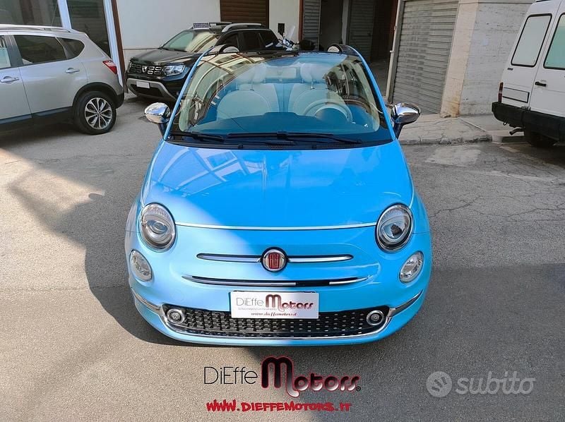 Usata Fiat 500C 69 CV (50 kW) 2019 Blu/azzurro Cabrio
