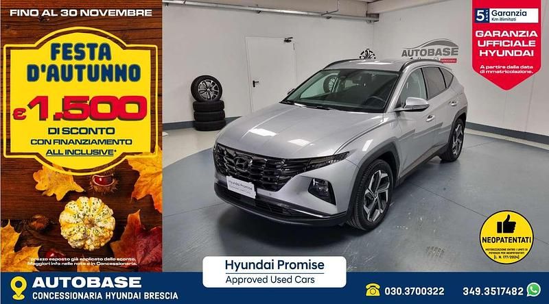 Shimmering silver Usata 2021 Hyundai Tucson SUV | 21.400 € (Buon prezzo) - Immagine 1/3