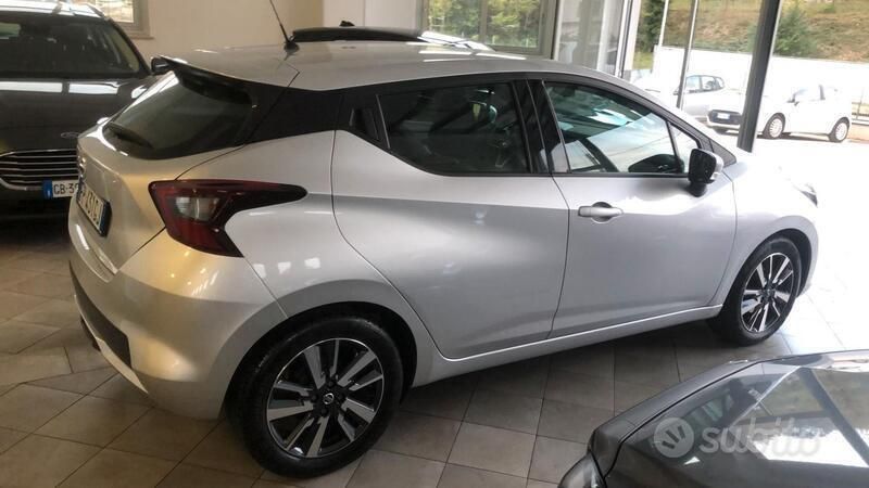 Usata Nissan Micra Acenta 71 CV (52 kW) 2018 Argento Utilitaria