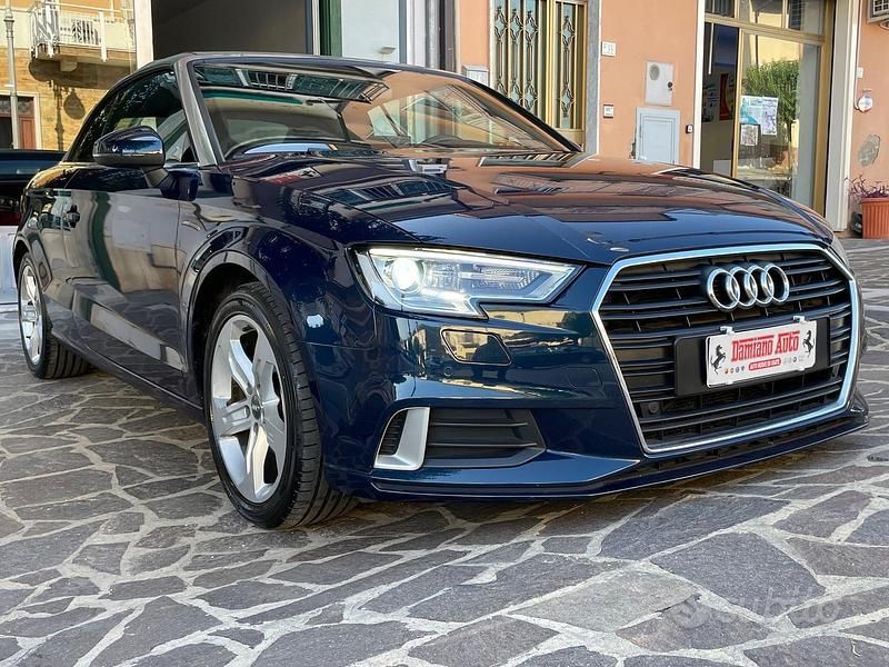 Usata Audi A3 Cabriolet Design 150 CV (110 kW) 2017 Blu Cabrio