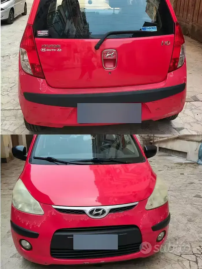 Usata Hyundai i10 66 CV (48 kW) 2008 Rosso Utilitaria