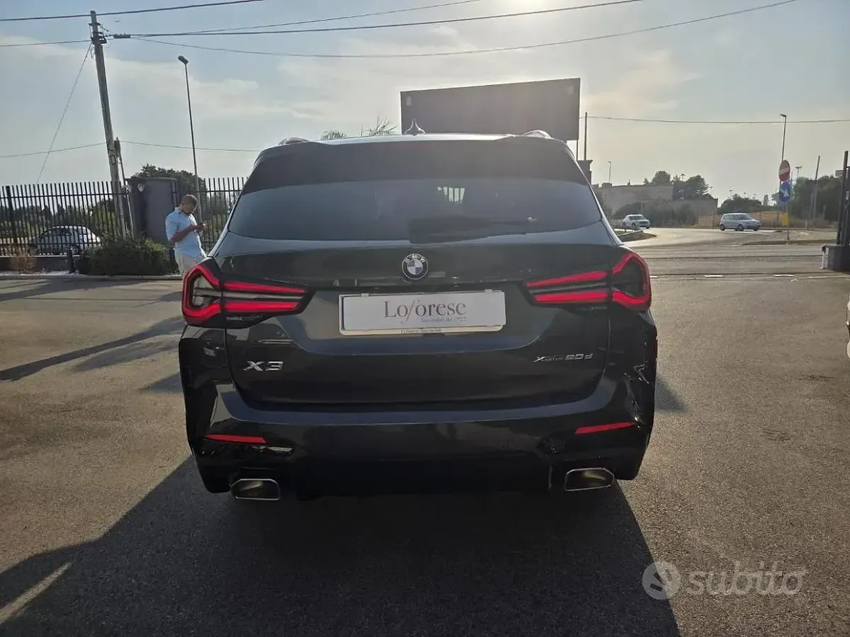 Usata BMW X3 M Sport 190 CV (139 kW) 2022 Grigio scuro metallizzato SUV