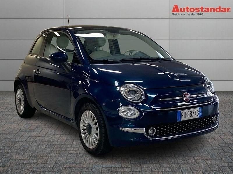 Occasion Fiat 500 Lounge 69 ch (50 kW) 2017 Bleue Citadine