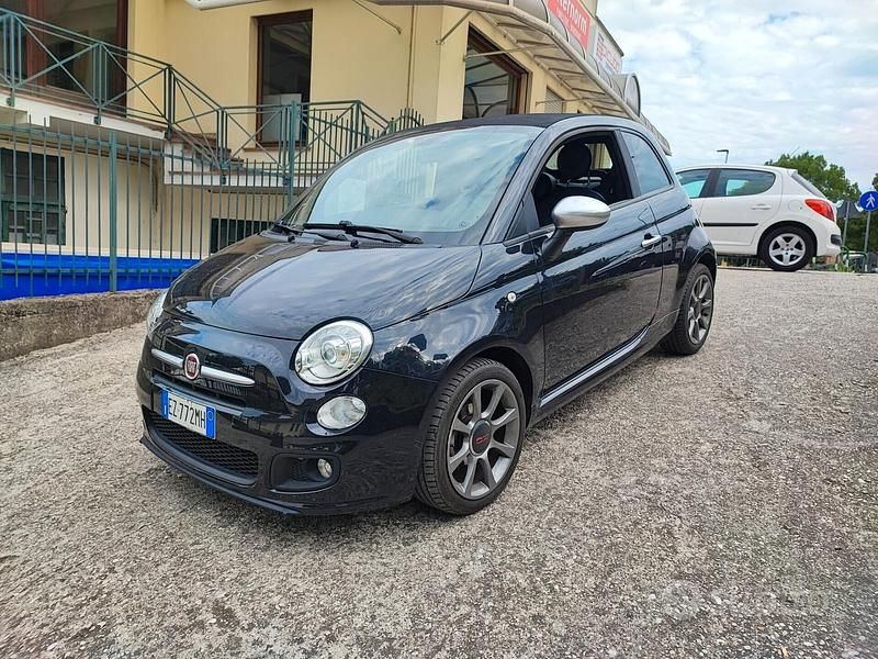 Usata Fiat 500 S 69 CV (50 kW) 2015 Nero Cabrio