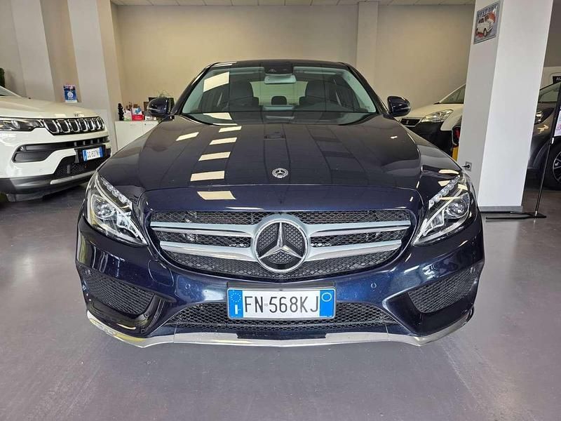 Usata Mercedes C220 170 CV (125 kW) 2018 Blu/azzurro Berlina