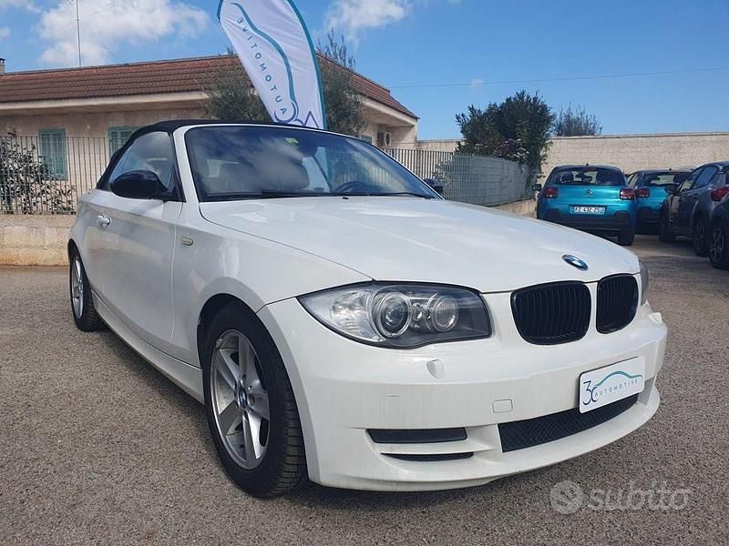 Usata BMW 120 Cabriolet 177 CV (130 kW) 2008 Bianco Cabrio