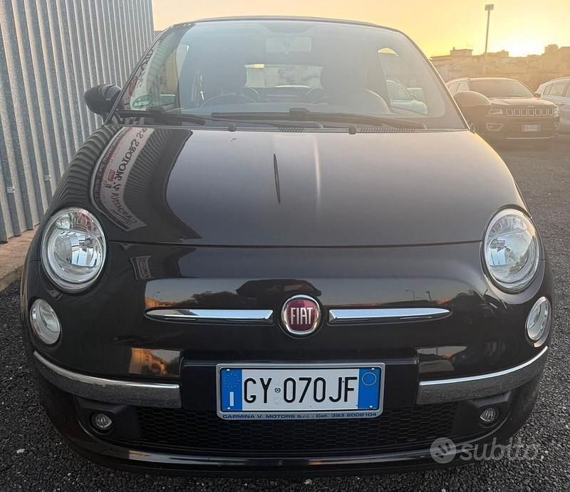 Usata Fiat 500 Lounge 69 CV (50 kW) 2014 Nero Cabrio