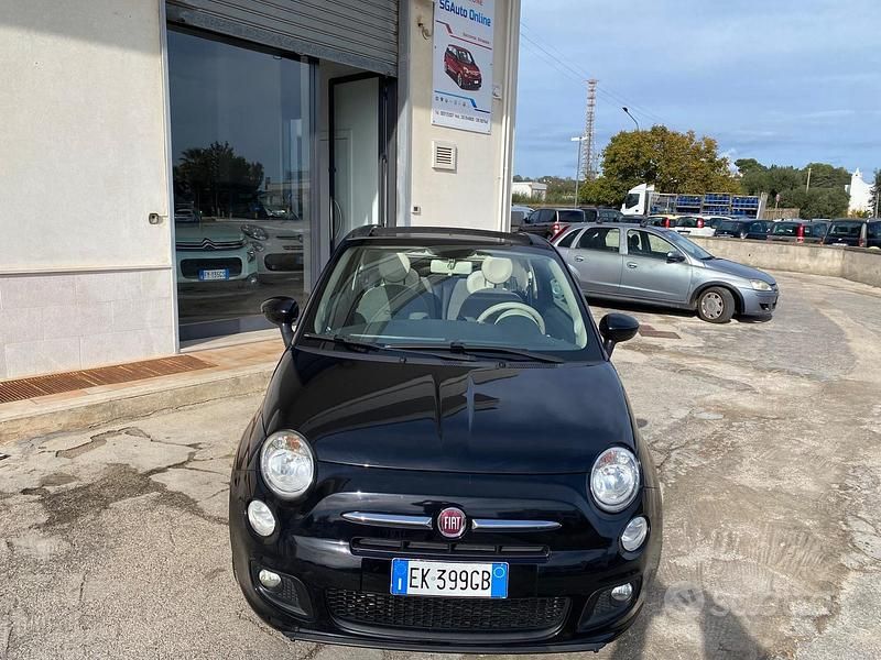 Usata Fiat 500C Lounge 95 CV (69 kW) 2011 Nero Cabrio