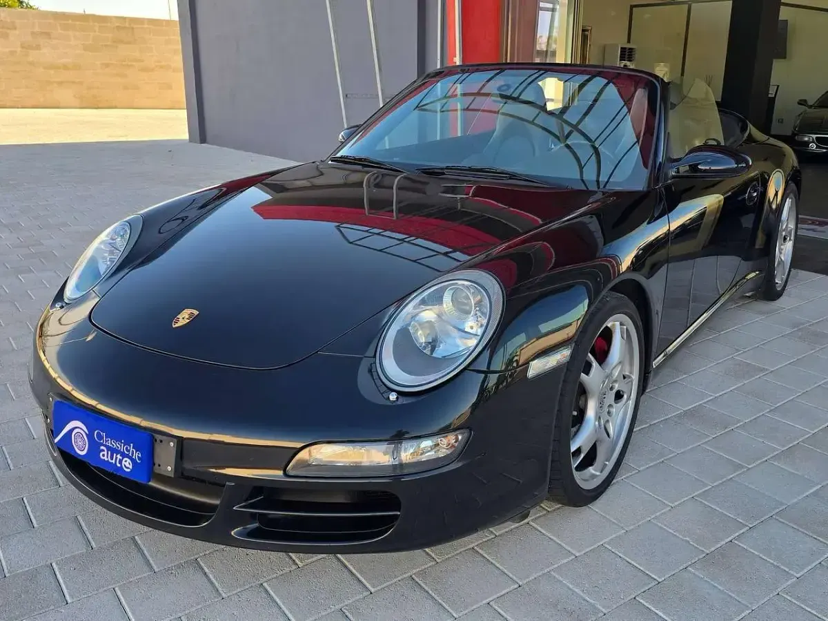 Usata Porsche 997 355 CV (261 kW) 2008 Nero Cabrio