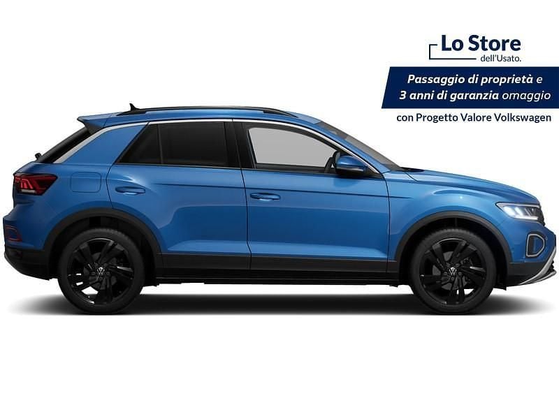 Nuova VW T-Roc Edition 150 CV (110 kW) 2025 Ravenna blue metallizzato nero SUV