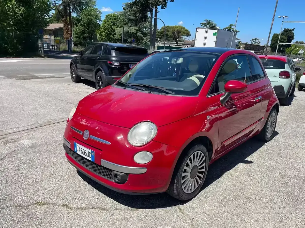 Usata Fiat 500 Lounge 69 CV (50 kW) 2009 Rosso Cabrio