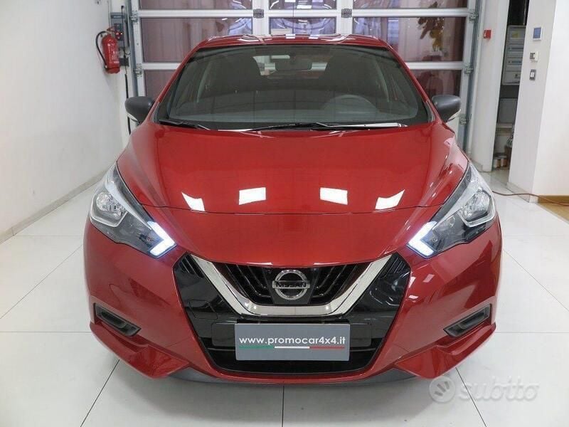 Usata Nissan Micra Visia 71 CV (52 kW) 2017 Rosso Utilitaria