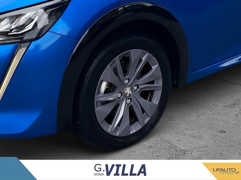 Usata Peugeot e-208 Allure 56 kW (77 CV) 2020 Blu/azzurro Utilitaria