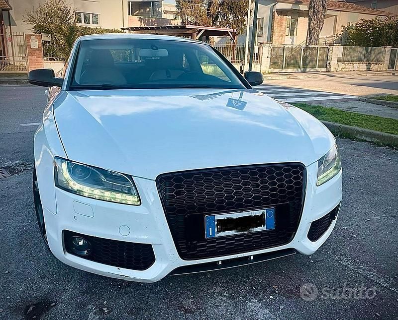Usata Audi A5 S-Line 190 CV (139 kW) 2009 Bianco Coupé