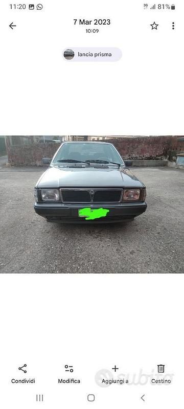 Usata Lancia Prisma 77 CV (56 kW) 1988 Grigio Berlina