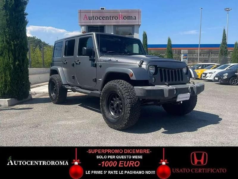 Grigio Usata 2014 Jeep Wrangler Unlimited SUV | 25.490 € (Buon prezzo) - Immagine 1/4