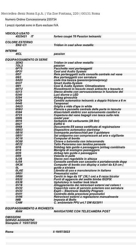 Usata Smart ForTwo Coupé Passion 75 CV (55 kW) 2016 Coupé