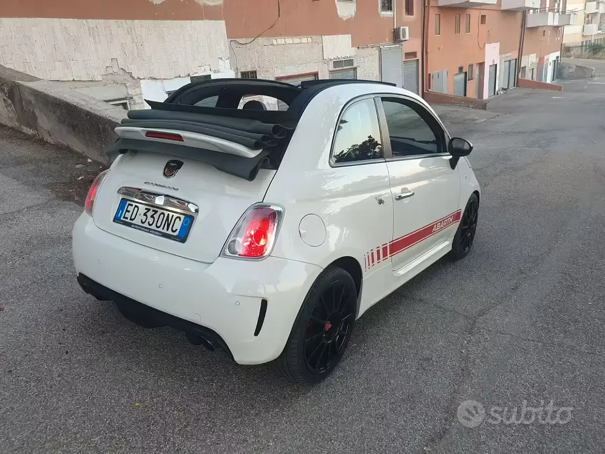 Usata Abarth 500C 140 CV (102 kW) 2010 Bianco Cabrio