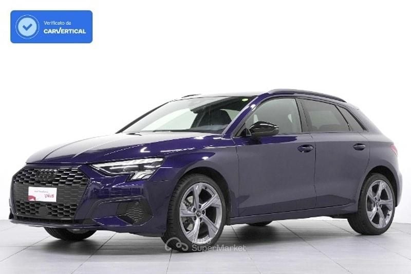 Blu navarra metallizzato Usata 2021 Audi A3 Advanced Plus Berlina | 25.800 € (Buon prezzo) - Immagine 1/4