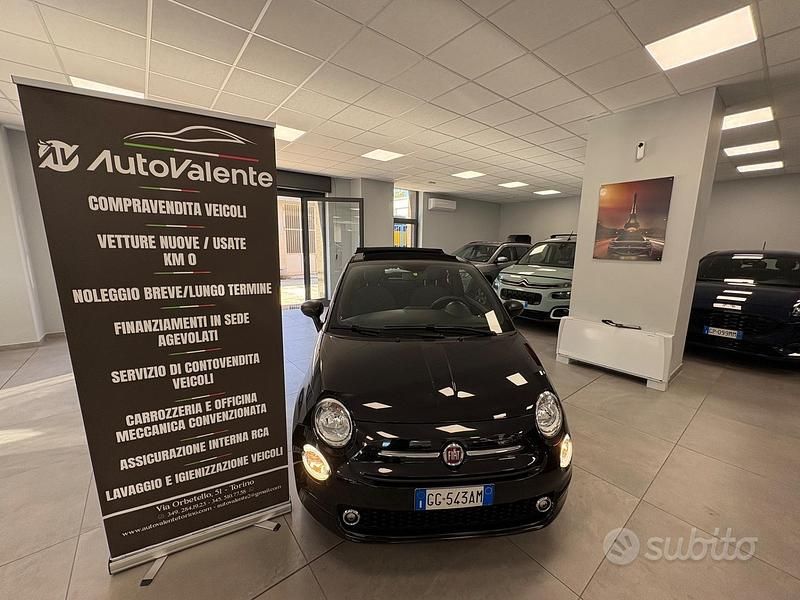 Usata Fiat 500C 70 CV (51 kW) 2021 Nero Cabrio
