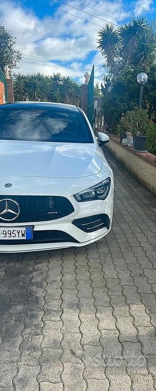 Usata Mercedes CLA35 AMG AMG 306 CV (225 kW) 2019 Bianco Coupé