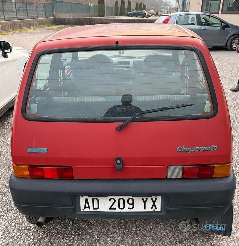 Usata Fiat Cinquecento 1995 Rosso Utilitaria