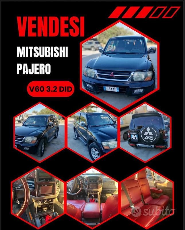 Usata Mitsubishi Pajero 2002 Nero SUV