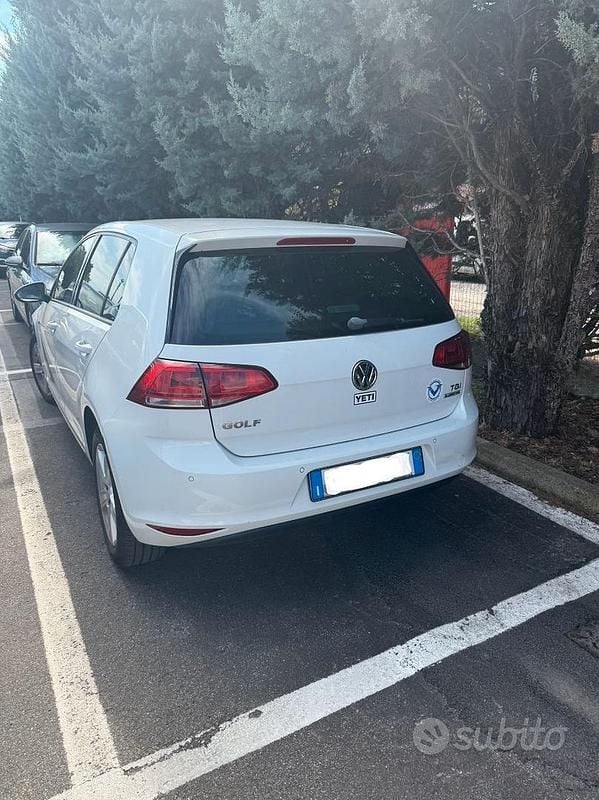 Usata VW Golf VII Highline 110 CV (80 kW) 2015 Bianco Berlina