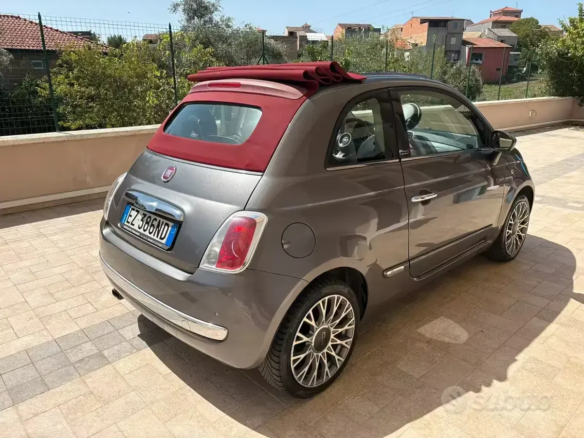 Usata Fiat 500 69 CV (50 kW) 2015 Grigio Cabrio