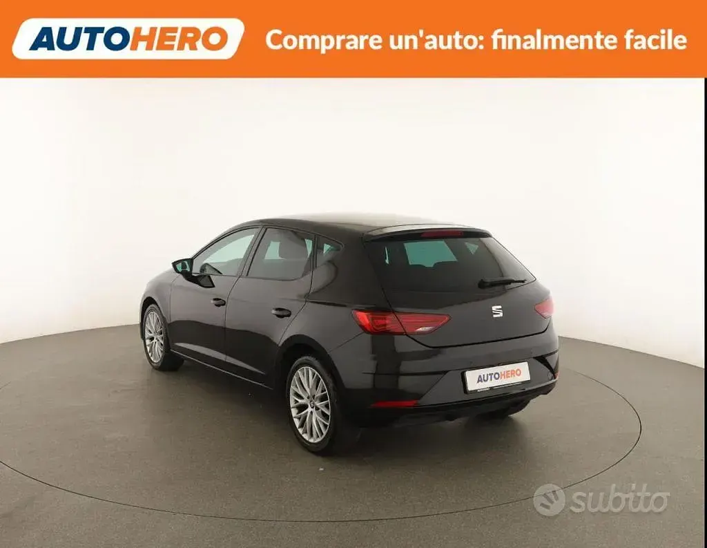 Usata Seat Leon Style 116 CV (85 kW) 2018 Nero Berlina