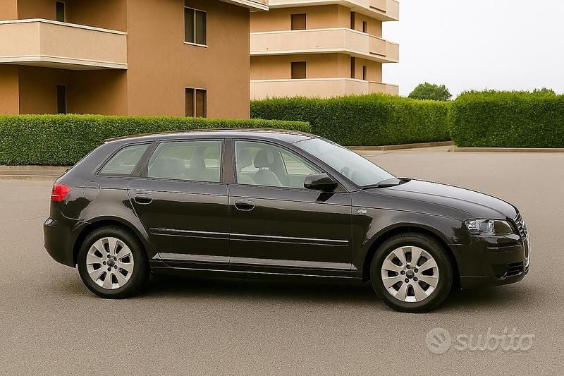 Usata Audi A3 Attraction 105 CV (77 kW) 2007 Nero Berlina