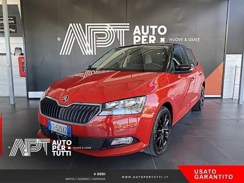 Usata Skoda Fabia 60 CV (44 kW) 2019 Rosso Utilitaria
